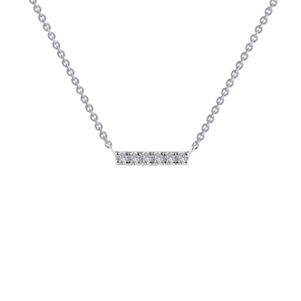 .09cttw Lassaire Dainty Bar Necklace