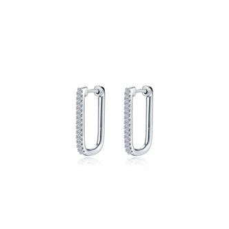 .28ctw Lassaire Rectangle Hoop Earring (E0631CLP00)