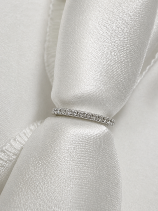 .20cttw Lab Grown Straight Prong Diamond Band - 14KW