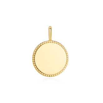 Sterling Silver Gold Plated Disc Charm