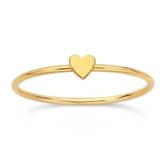14/20 Gold Filled 1mm Wire Heart Ring Size 7