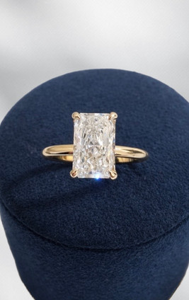 2.69cttw Lab Grown Radiant Engagement Ring-14KY