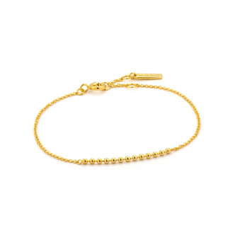 Gold Tone Sterling Silver Modern Multiple Balls Bracelet