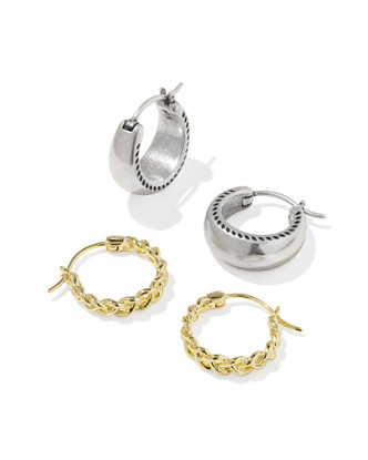 Gabriella Set Huggie Earring Mixed Metal