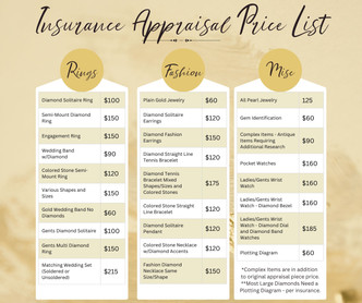 Insurance Appraisal DEPOSIT ONLY (See Full Price List in Product Overview)