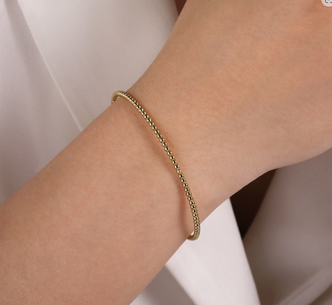 Split Beaded Bujukan Bangle-14KY