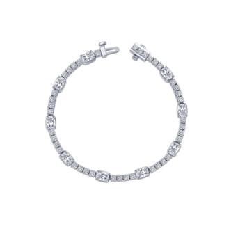8.34cttw Station Tennis Bracelet