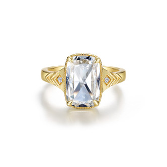 5.65cttw Grande Vintage Rose-Cut Cushion Ring Size 7