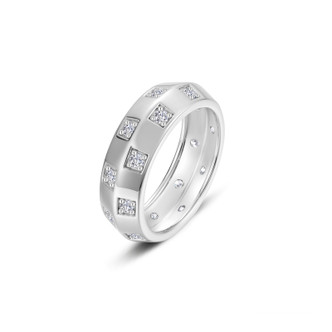 0.60cttw The Barrel-Style Band Ring Size 7