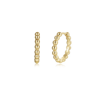 The Lumina Beaded Minimalist Statement Huggie