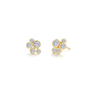 0.94cttw The Bubble Cluster Studs Earrings