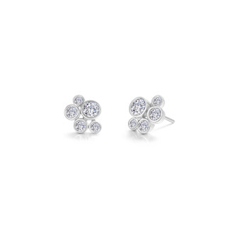 0.94cttw The Bubble Cluster Studs Earrings