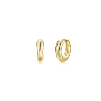 High-Polished Molten Hoop Earrings