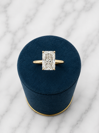 2.17cttw Lab Grown Radiant Solitaire Engagement Ring-14KY