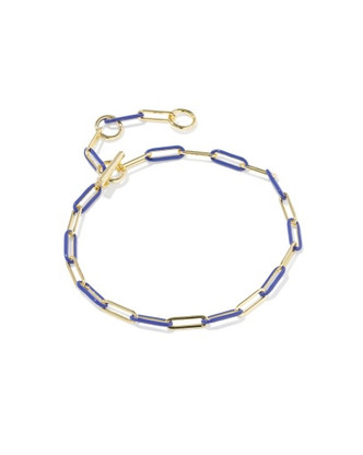 Courtney Enamel Link And Chain Bracelet