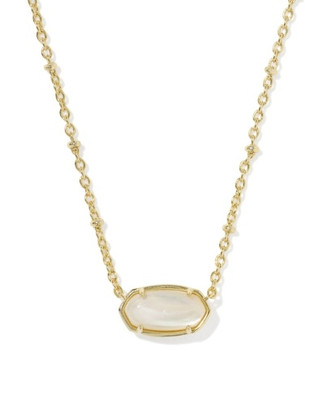 Tiger Striped Elisa Short Pendant Necklace