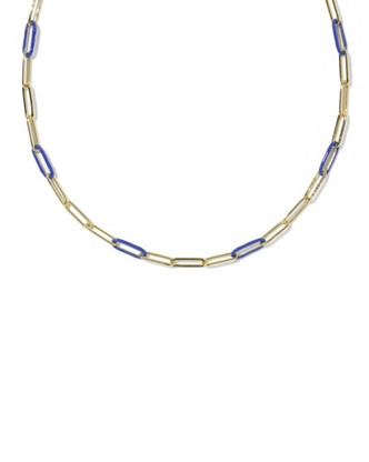 Courtney Enamel Link And Chain Necklace