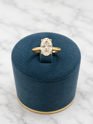1.10cttw Oval Solitaire Engagement Ring-14KY
