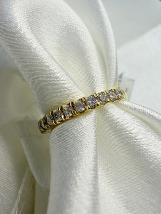 .50cttw Lab Grown Straight Prong Band-14KY