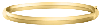 Teen Polished Bangle Bracelet- 14K Gold Filled