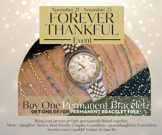 Forever Thankful Permanent Bracelet Deposit Link