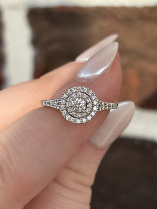 .52cttw Round Double Halo Engagement Ring