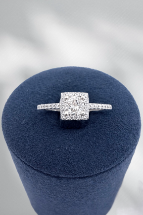 .50cttw Diamond Engagement Ring-14KW