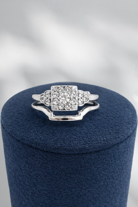 .25cttw Vintage Inspired Wedding Set-10KW