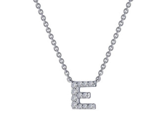 Letter "E" Pendant Necklace