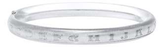 Alphabet Bangle Bracelet-Sterling Silver 
