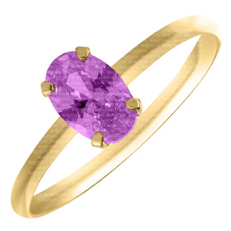 Children's February Birthstone Ring-10KY