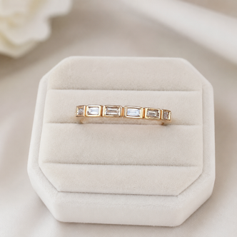 .21cttw Seven Stone Baguette Band-14KR