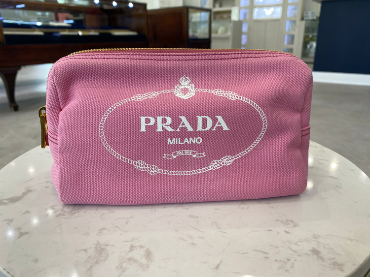 Authentic, Pre-Owned Pink Prada Cosmetic Pouch