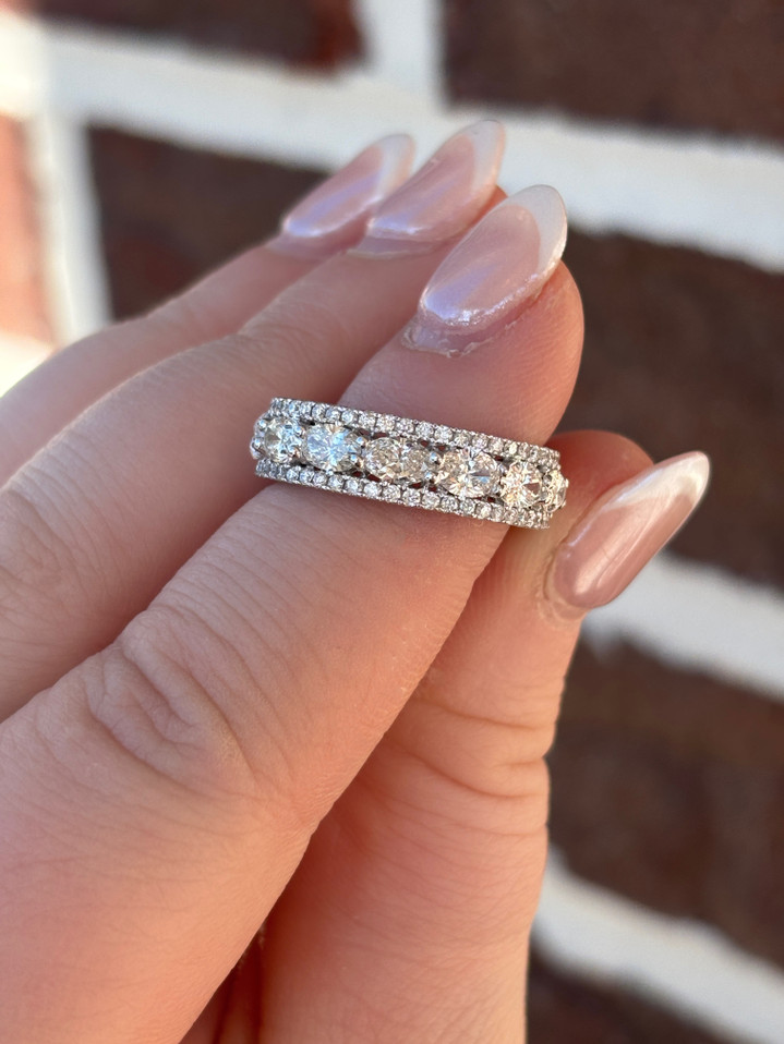 1.66cttw Diamond Anniversary Band- 14KW