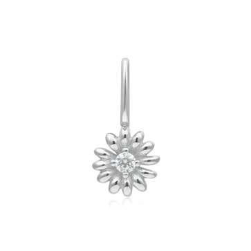 Silver Daisy Necklace/Bracelet Charm (NC055-11H)