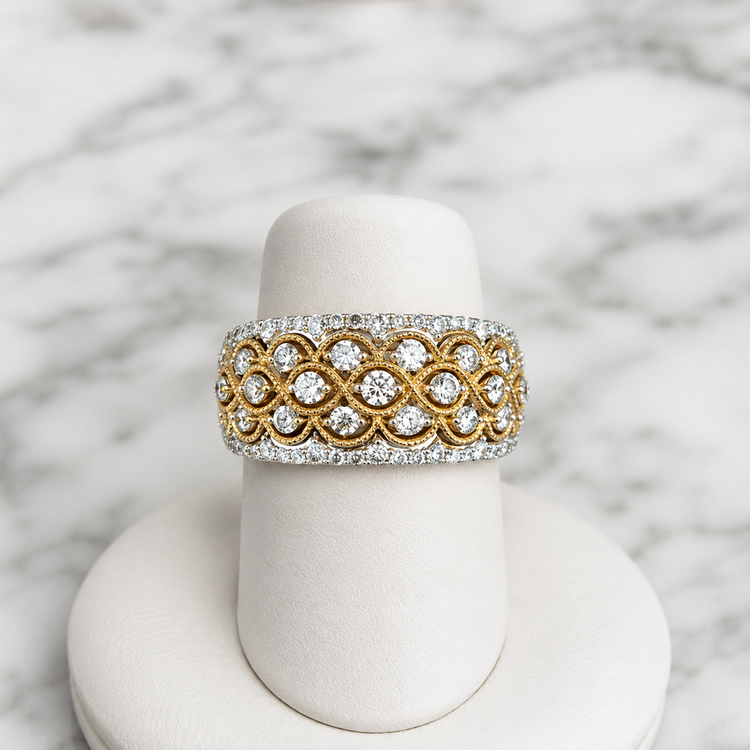 1.00cttw Diamond Fashion Ring- 14KY