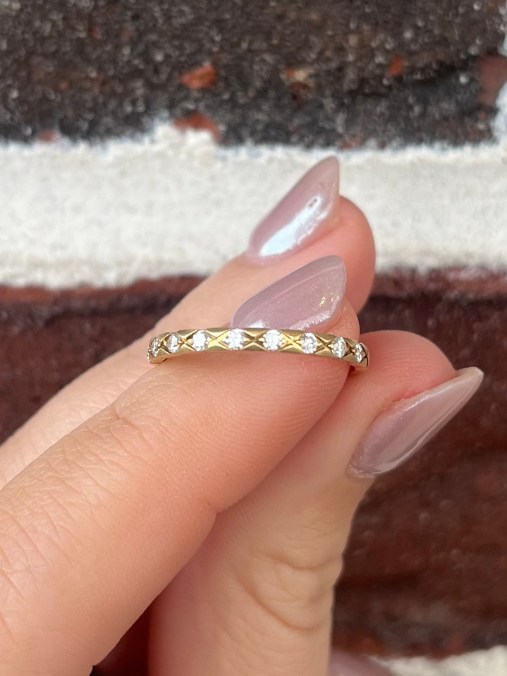 .20cttw Diamond Cut Stackable Band - 10KY