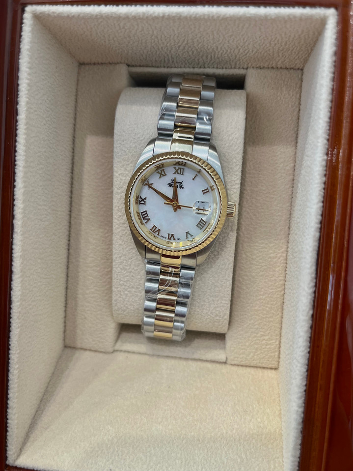 Laurel Watch Co. Ladies' Two Tone Watch (A4218T/B-LIT)