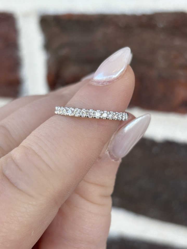 .33cttw Lab Grown Diamond Band-14KW