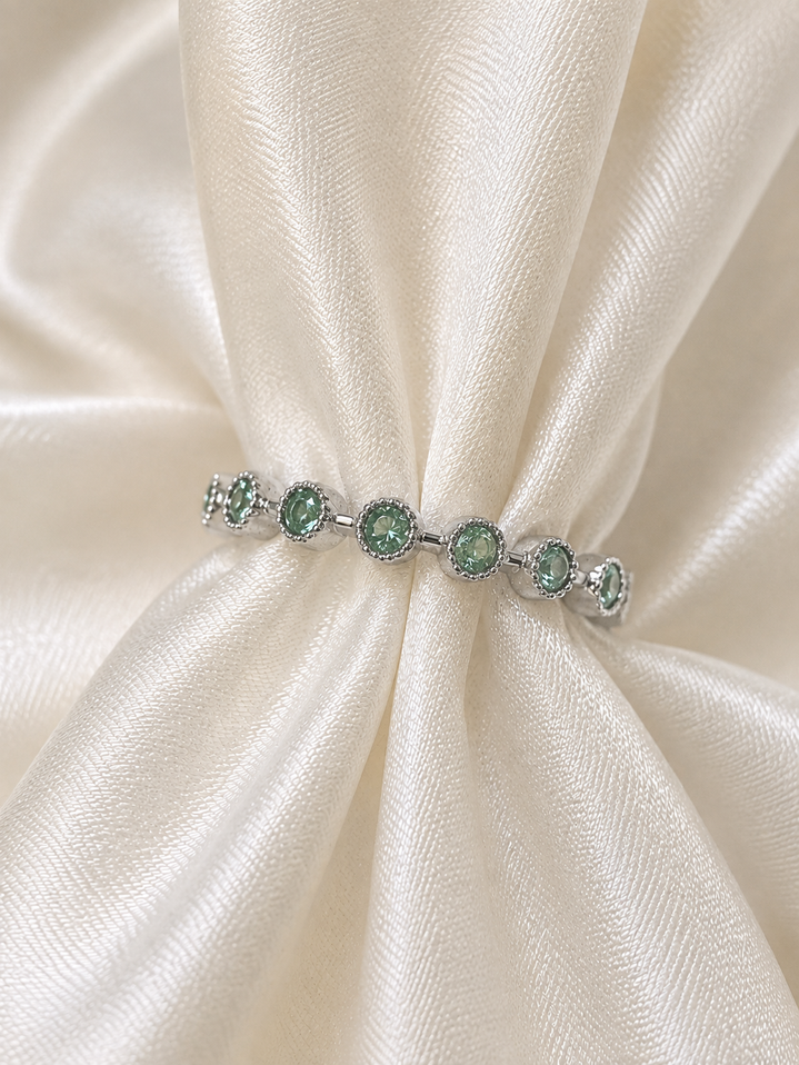 Bubble Emerald Stackable Band- 10KW