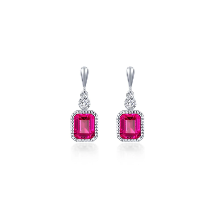 July Birthstone Drop Earrings