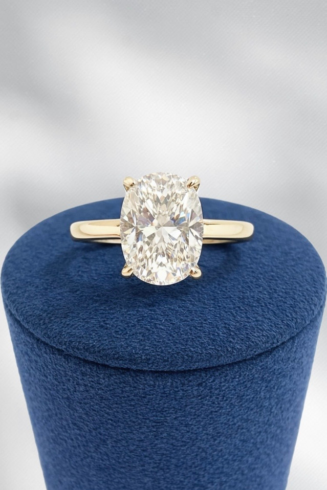 2.01cttw Lab Grown Oval Engagement Ring-14KY