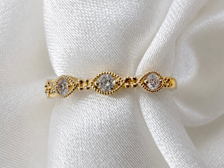 0.20cttw Round Wedding Band-14KY