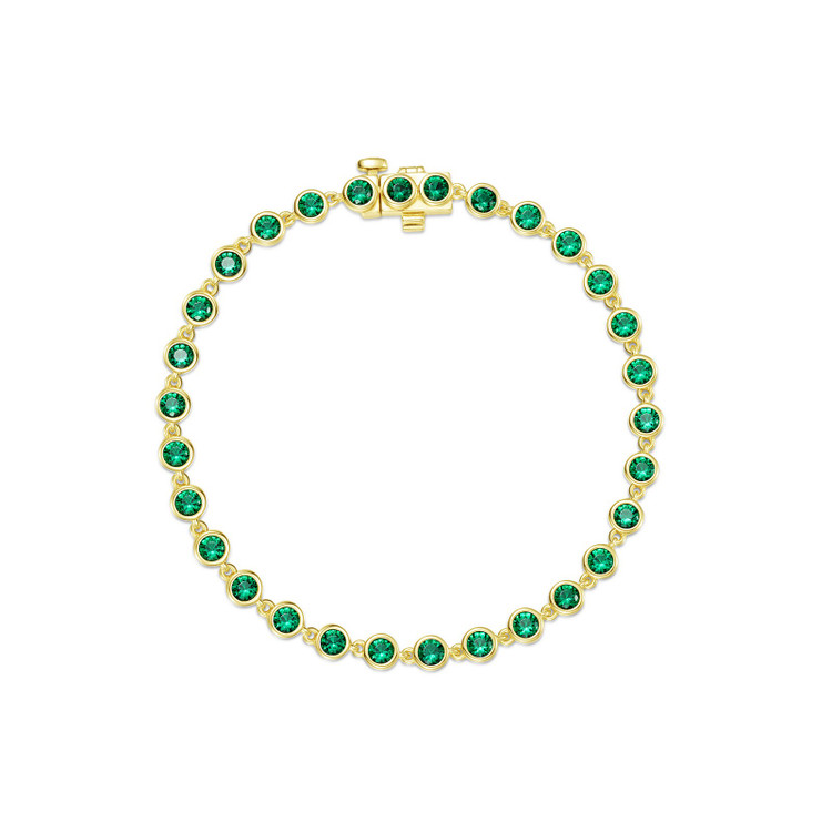 3.30cttw Bezel Strand Bracelet
