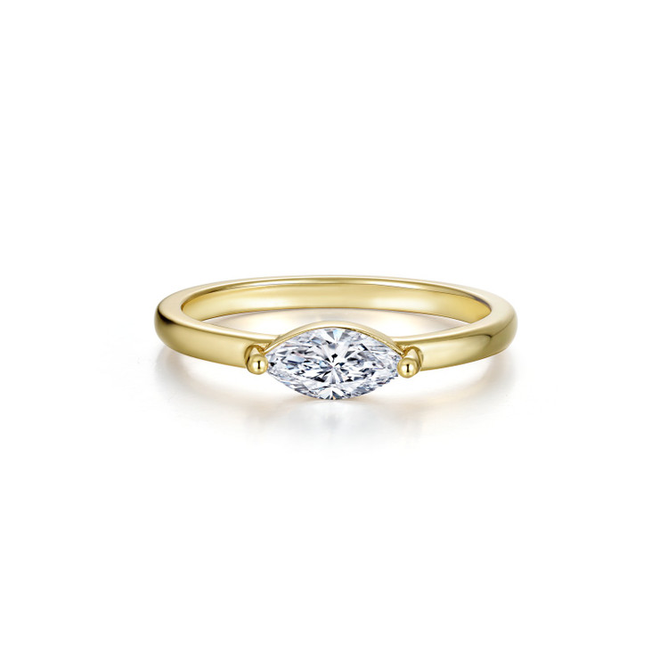 0.47cttw Marquise East-West Solitaire Ring Size 7