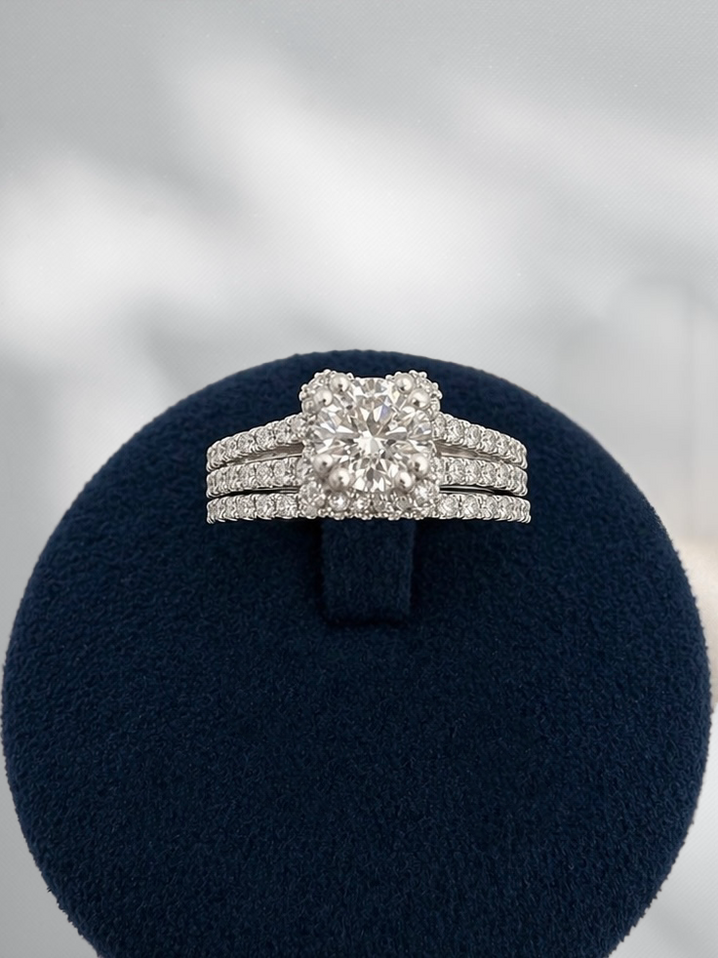 1.07cttw Round Engagement Set-14KW