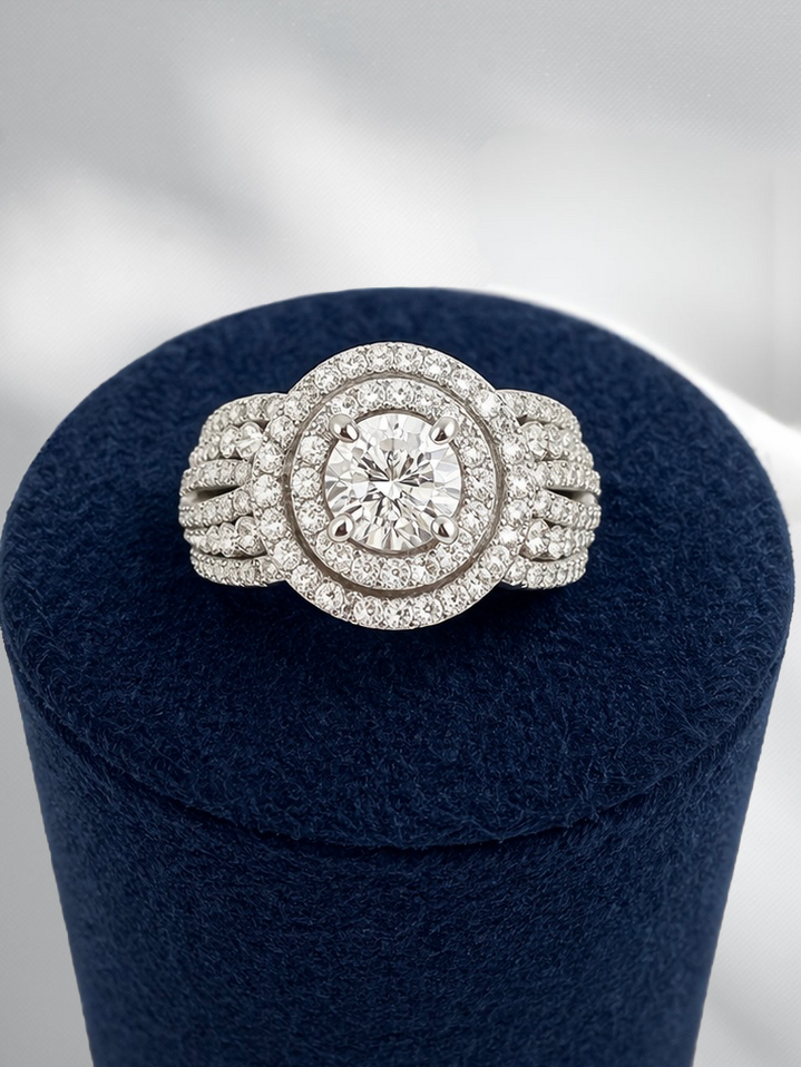 1.14cttw Engagement Ring-14KW