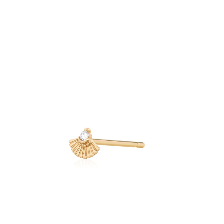 Gloria Single Diamond Fan Stud
