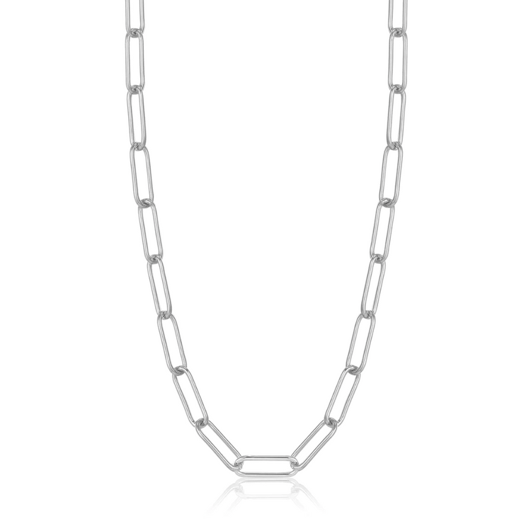 Silver Paperclip Chunky Chain 