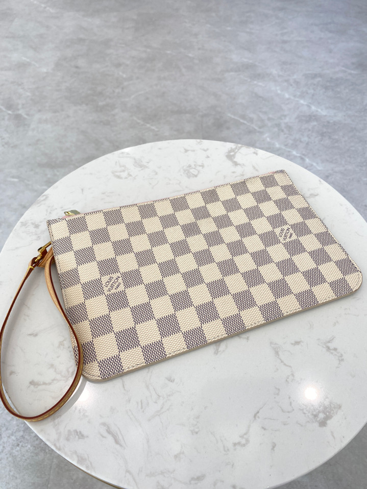 Authentic, Pre-Owned Louis Vuitton Damier Azur Wristlet